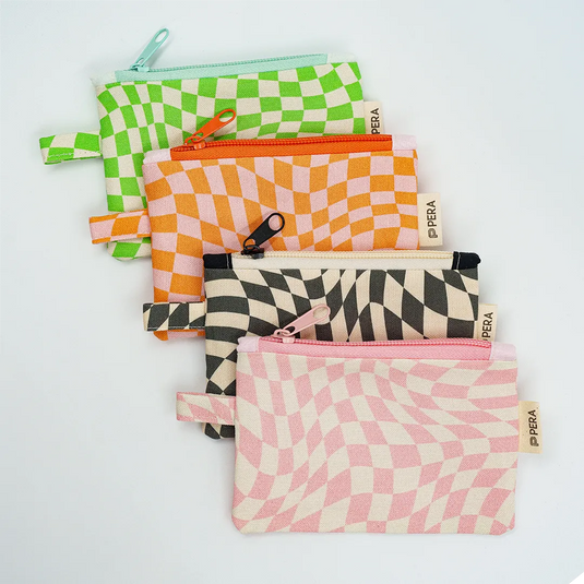 Peach Pit Zippered Wallet