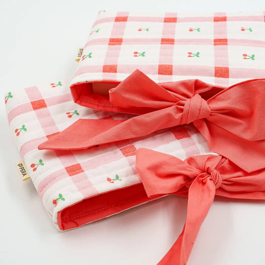 Cherry Picnic Book Sleeve - Medium