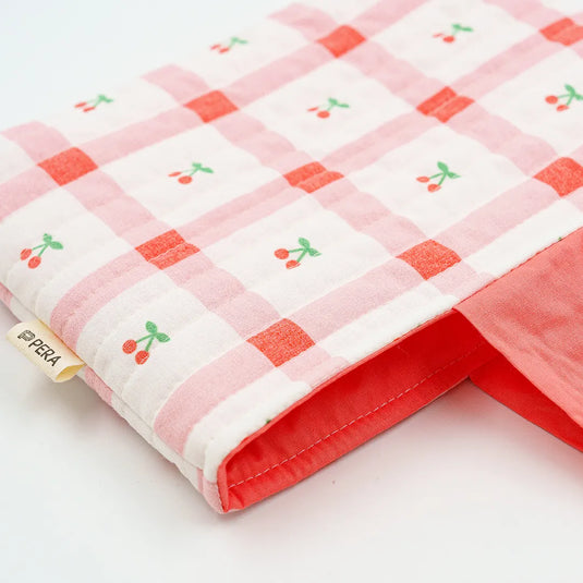 Cherry Picnic Book Sleeve - Medium