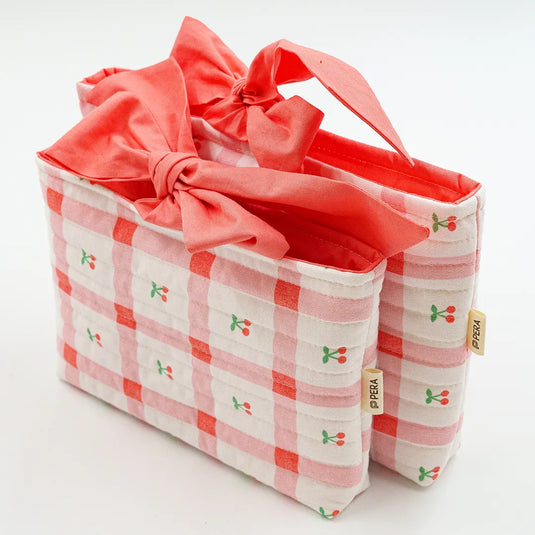 Cherry Picnic Book Sleeve - Medium