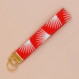 Orange Denim Wristlet Keychain - Pera Atelier