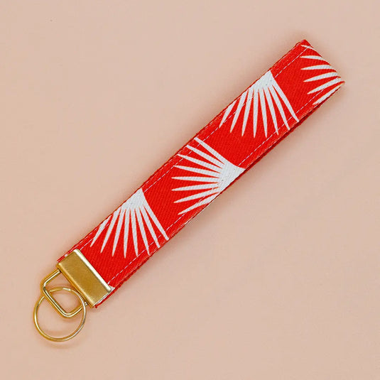 Orange Denim Wristlet Keychain - Pera Atelier