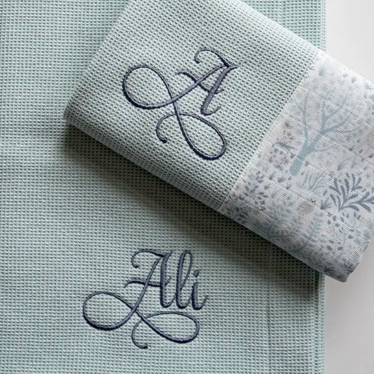 Pera Baby Blanket, Monogrammed Newborn Gift, Nursery Gift